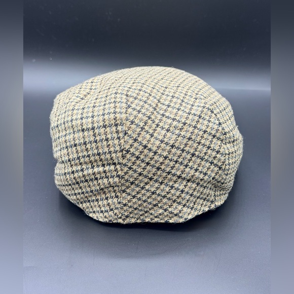 Scala Men’s Ivy Wool Blend Houndstooth Flat Cap – Peaky Blinders Style – Size L - Picture 4 of 6